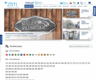 ZTM.poznan.pl(Strona gÅÃ³wna) Screenshot