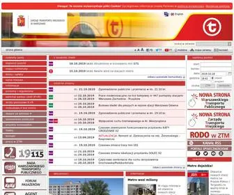 ZTM.waw.pl(ZTM Warszawa) Screenshot
