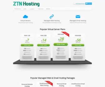 ZTnhosting.com(ZTN Hosting) Screenshot