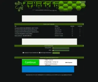 Ztracker.org(BejelentkezĂŠs linkel) Screenshot