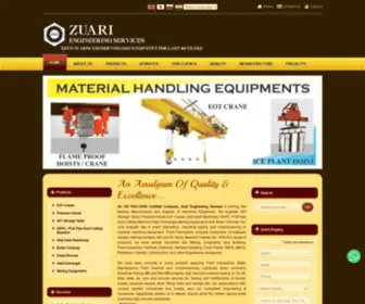 Zuariengineeringservice.com(Automated Material Handling Equipment manufacturers) Screenshot