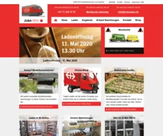 Zuba-Tech.ch(Modelleisenbahn Shop Schweiz) Screenshot