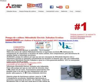 Zubadan-Ecodan.ro(ZUBADAN Pompa de caldura Mitsubishi Electric Zubadan Ecodan) Screenshot