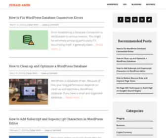 Zubairamin.com(Helping You Be Your Own Boss) Screenshot