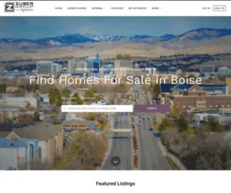 Zubergroup.com(Find Homes For Sale in Boise) Screenshot