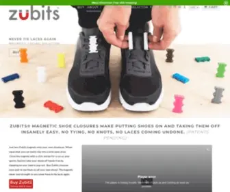 Zubits.com(Zubits magnetic shoe closures) Screenshot