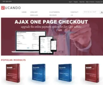 Zucando.com(ECommerce Web Design) Screenshot