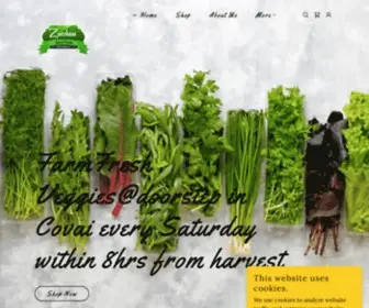 ZucchiniStore.com(Farm Fresh Vegetables) Screenshot