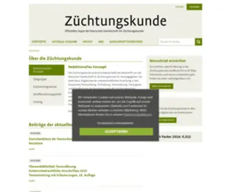 Zuechtungskunde.de(Tierhaltung, TierzÃ¼chtung, TierernÃ¤hrung, Tierhygiene, Fortpflanzung und Gesundheit landwirtschaftlicher Nutztiere,animal production) Screenshot
