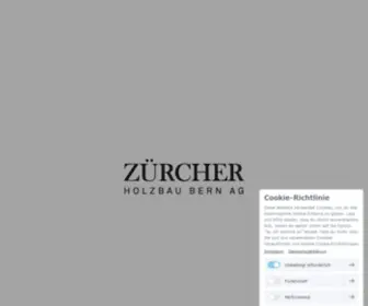 Zuercher-Holzbau.ch(Zürcher Holzbau Bern AG) Screenshot