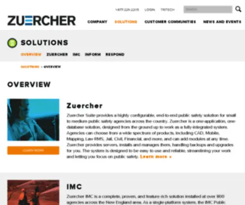Zuercherportal.com(Zuercher Technologies) Screenshot