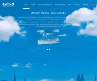 Zuerich-Geschenkkarte.ch(Zürich Geschenkkarte) Screenshot