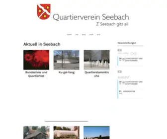 Zuerich-Seebach.ch(Quartierverein Seebach) Screenshot