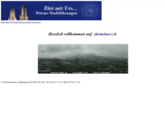 Zuerimiturs.ch(Züri mit Urs) Screenshot