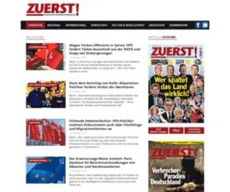Zuerst.de(Deutsches Nachrichtenmagazin) Screenshot