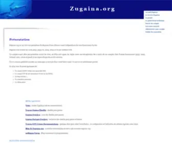 Zugaina.org(Est un site permettant de disposer de sa popre adresse e) Screenshot