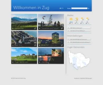 Zug.ch(Zug Portal Online) Screenshot