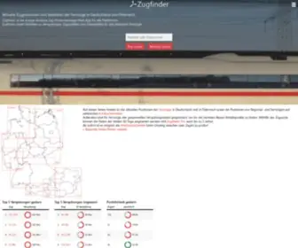 Zugfinder.de(Wissen, wo die Züge sind) Screenshot