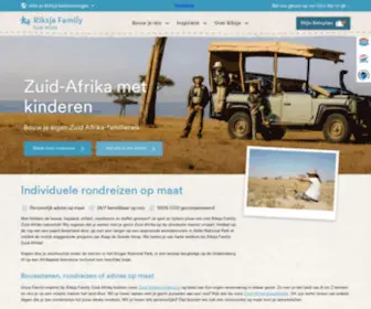 Zuidafrikakids.nl(Zuid-Afrika reizen met kinderen) Screenshot
