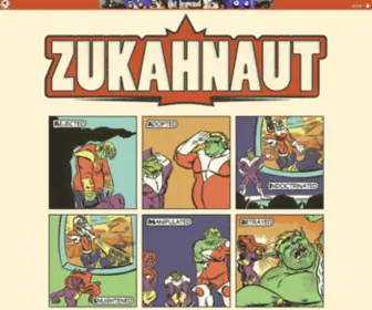 Zukahnaut.com(Canadian Comic Series by Otty Justason and Sonya Justason) Screenshot