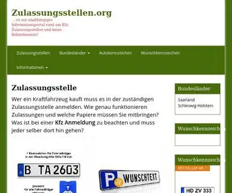 Zulassungsstellen.org(Alle Zulassungsstellen Deutschlands) Screenshot