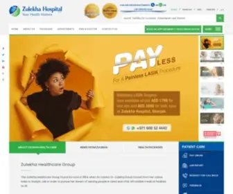 Zulekhahospitals.com(Best hospital in Dubai) Screenshot