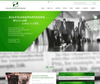 Zulficarpartners.com(Zulficar & Partners) Screenshot