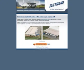 Zultrans.co.za(Express freight) Screenshot