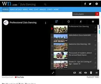 Zuludancing.com(Zulu Dancing) Screenshot