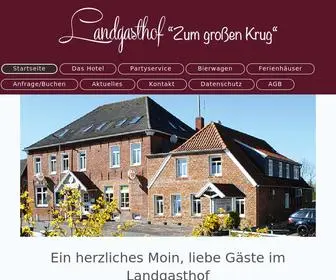 Zum-Grossen-Krug.de(Landgasthof Zum Großen Krug) Screenshot