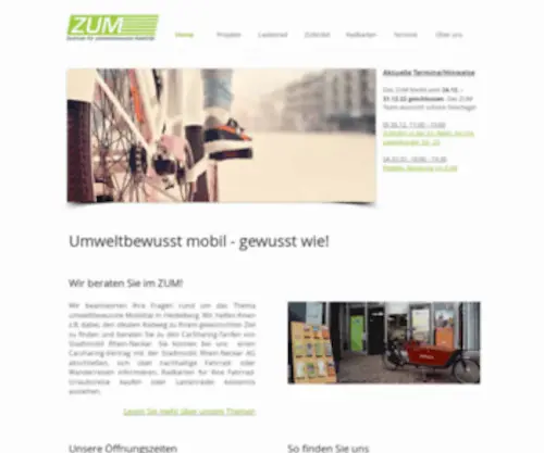 Zum-HD.de(Zentrum für umweltbewusste Mobilität) Screenshot