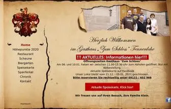 Zum-SChloss-Tennenlohe.de(Zum Schloss Tennenlohe) Screenshot