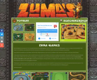 Zumafreegames.com(ZUMA FREE GAMES) Screenshot