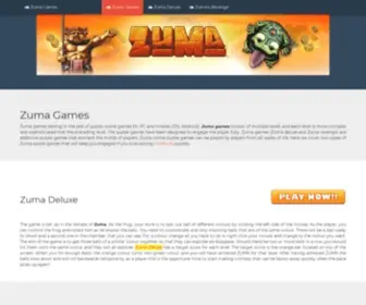 ZumaZuma.net(ZUMA Deluxe and Revenge) Screenshot