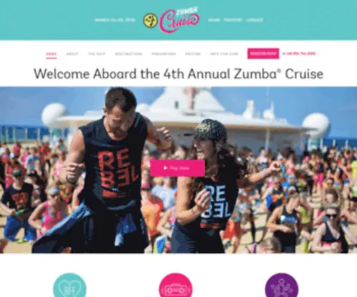Zumba-Cruise.com(Zumba Cruise) Screenshot
