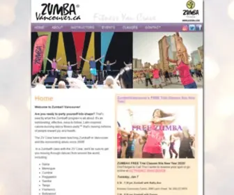 Zumbavancouver.ca(Zumba®) Screenshot