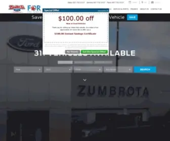 Zumbrotaford.com Screenshot