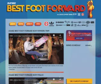 Zumiezbestfootforward.com("Targeting best in class and possibly build ROI. Funneling user stories so) Screenshot