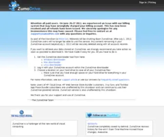 Zumodrive.com(Enjoy your media and documents from every device) Screenshot