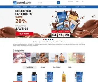 Zumub.com(Voedingssupplementen winkel en sportvoeding) Screenshot