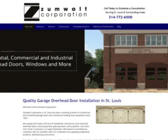 Zumwaltcorporation.com(Garage door) Screenshot