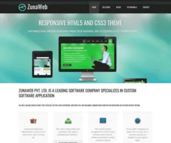 Zunaweb.com(ZunaWeb is a company) Screenshot