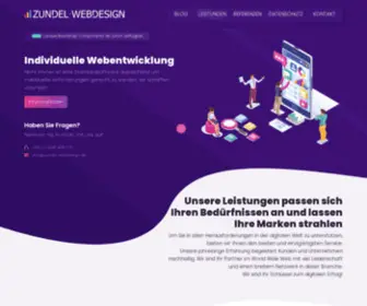 Zundel-Webdesign.de(Laravel, Gambio GX4 Online-Shop, Webdesign Internet-Agentur) Screenshot
