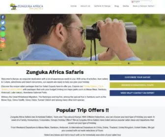 Zungukasafaris.com(African Safari Holidays) Screenshot