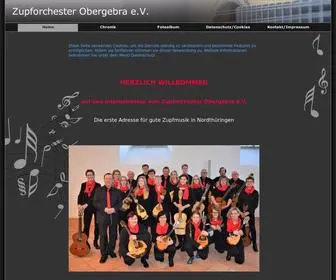 Zupforchester-Obergebra.de(Webseite Zupforchester Obergebra e.V) Screenshot