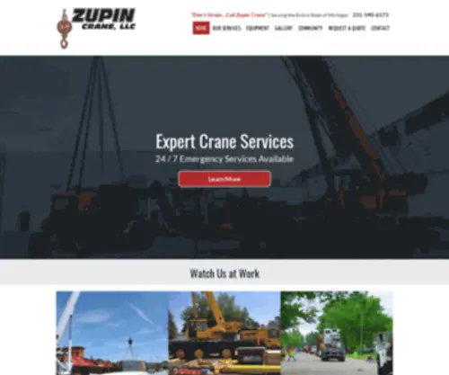Zupincrane.com(Zupin Crane) Screenshot