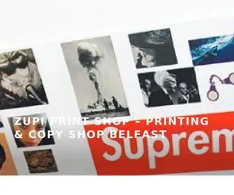 Zupishop.com(Zupi Print Shop) Screenshot