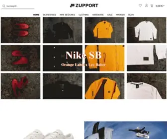 Zupport.de(ZUPPORT-Store Skateboarding Sneakers Clothing Bar) Screenshot