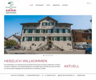 Zur-Krone.ch(Gasthof zur krone greifensee) Screenshot