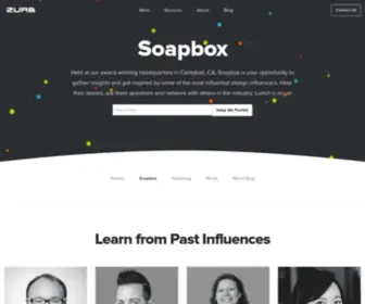 Zurbsoapbox.com(A lecture series for entrepreneurs) Screenshot